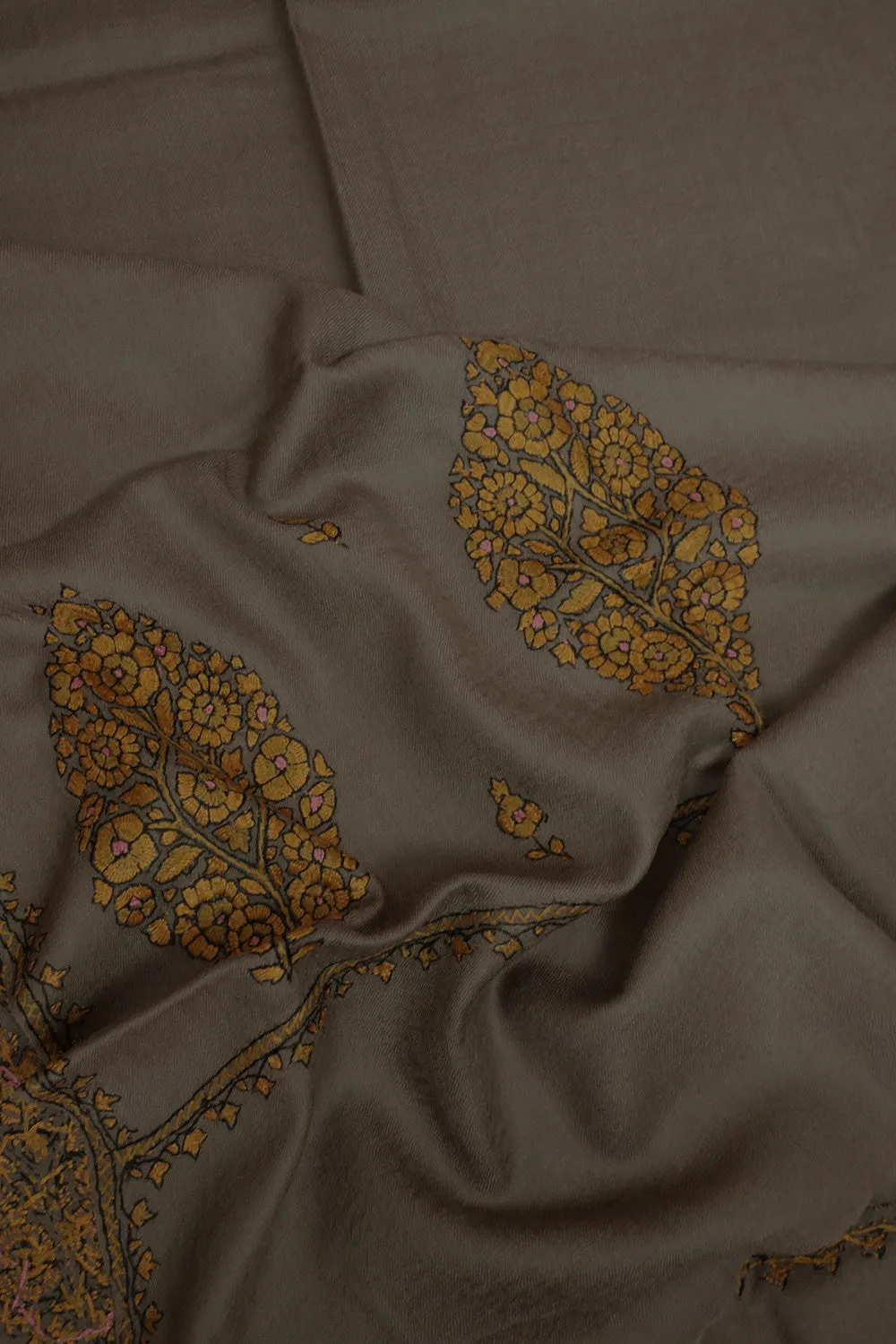 Tiny Floral Pattern Kashmir Embroidered Woolen Stole